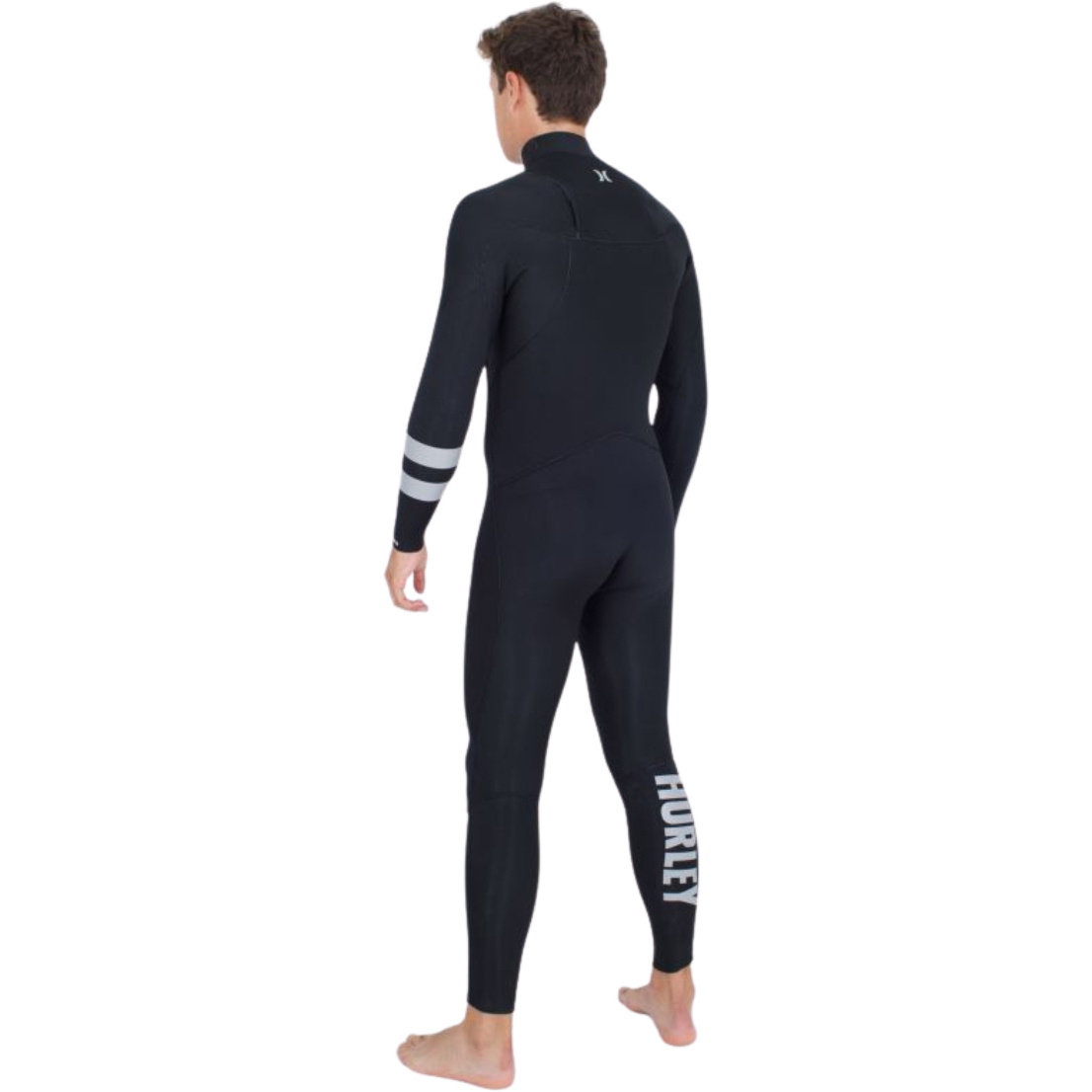 2025 Hurley Mens Advant 4/3mm Chest Zip Wetsuit MFS0013423 - Black